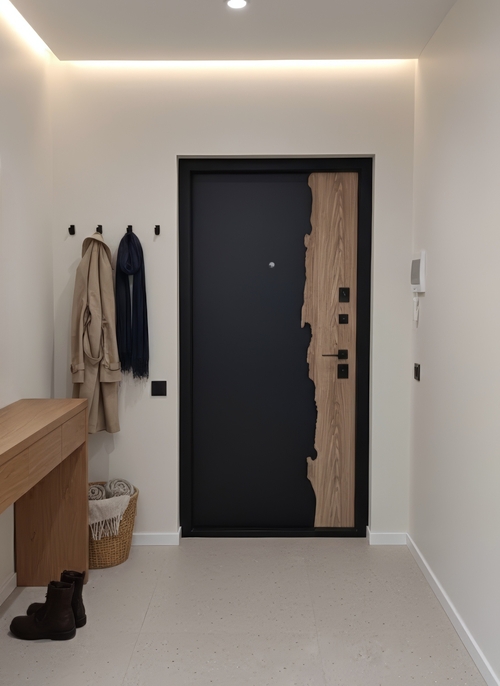 Двухцветная дверь МДФ